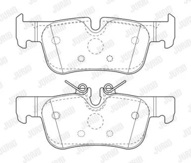 Гальмівні колодки зад. BMW 1 (F40) 19-/i3 (I01) 13-/X1 (F48) 14- (ATE) Jurid 573767J