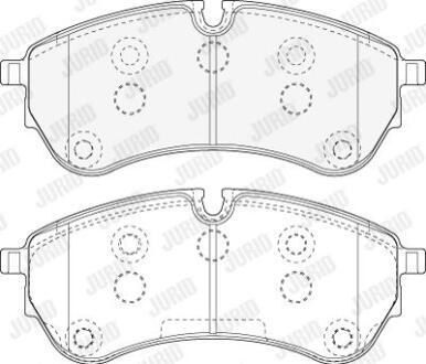 Гальмівні колодки пер. Crafter 16- (CBI) Jurid 573831J