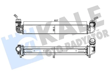 Интеркулер Renault Fluence (10-) 1.5 dCi KALE OTO RADYATOR Kale 243900