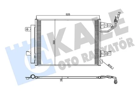 Радиатор кондиционера MItsubIshI ColtVI KALE OTO RADYATOR Kale 342555