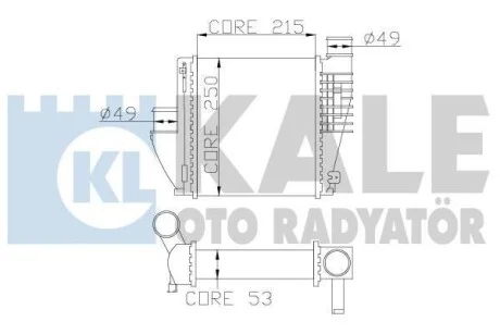 Інтеркулер Citroen C4 Grand Picasso II, C4 Picasso II  KALE OTO RADYATOR Kale 342815