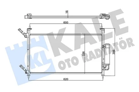 Радіатор кондиціонера Honda Civic VIII Condenser KALE OTO RADYATOR Kale 342965