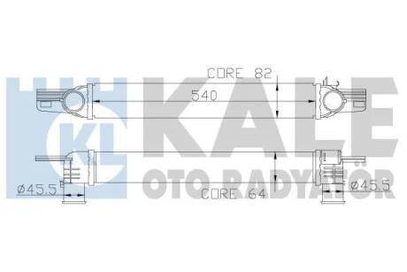 Интеркулер Citroen Nemo (09-)  KALE OTO RADYATOR Kale 344300