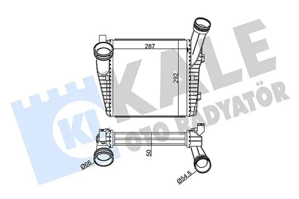 Інтеркулер VW Touareg, Porsche Cayenne Kale 344745 (фото 1)