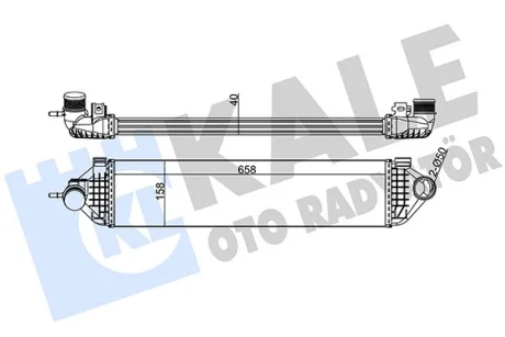 Интеркулер Ford C-Max II, Focus III, Grand C-Max, Kuga II KALE OTO RADYATOR Kale 344915