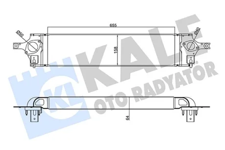 Интеркулер Nissan Koleos, X-Trail KALE OTO RADYATOR Kale 345125