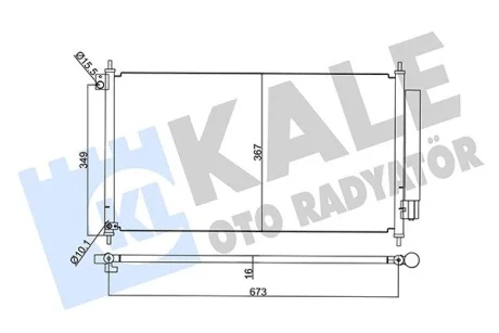 Радиатор кондиционера Honda Civic IX KALE OTO RADYATOR Kale 345395