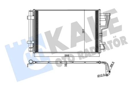 Радіатор кондиціонера Kia Ceed, Ceed SW, Pro Ceed KALE OTO RADYATOR Kale 345455
