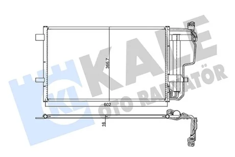 Радиатор кондиционера Mazda 3 KALE OTO RADYATOR Kale 345490