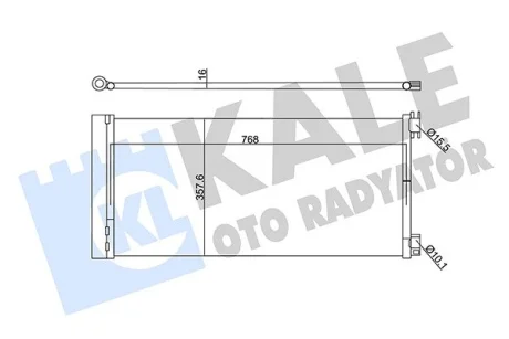 Радиатор кондиционера Opel VIVaro, Renault Trafic III KALE OTO RADYATOR Kale 345575