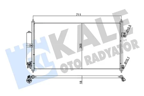 Радіатор кондиціонера Nissan X-Trail Kale 345795