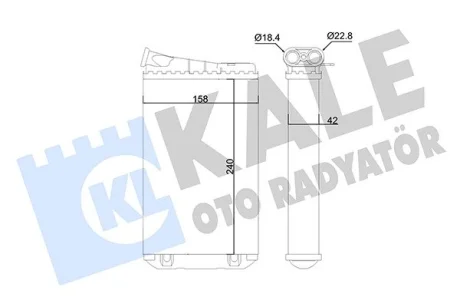 Радіатор обігрівача Opel Omega B Kale 346820