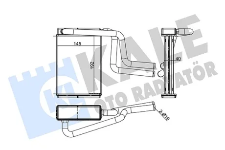 Радіатор обігрівача Ford Mondeo I, II, III Kale 347130