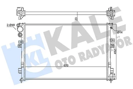 Радіатор охолодження Citroen Jumpy Kale 347220
