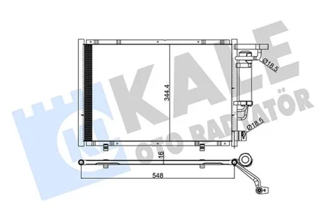 Радиатор кондиционера Ford B-Max, Fiesta VI, Ka+, Transit Courier KALE OTO RADYATOR Kale 347320