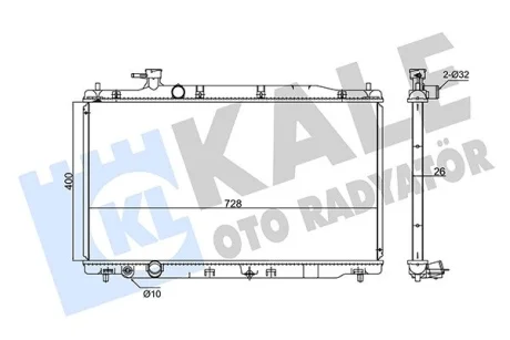 Радіатор охолодження Honda Cr-V III KALE OTO RADYATOR Kale 347720