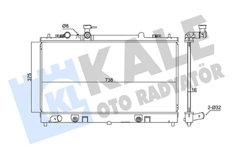 Радиатор охлаждения Mazda 6 KALE OTO RADYATOR Kale 347885