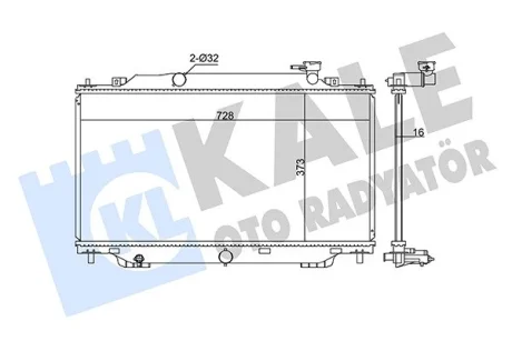 Радиатор охлаждения Mazda 3 KALE OTO RADYATOR Kale 347915