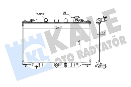 Радіатор охолодження Mazda Cx-5 Radiator KALE OTO RADYATOR Kale 347930