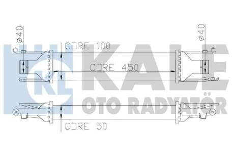 Інтеркулер Opel Corsa D KALE OTO RADYATOR Kale 348400