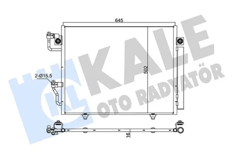 Радіатор кондиціонера Mitsubishi Pajero III KALE OTO RADYATOR Kale 350630