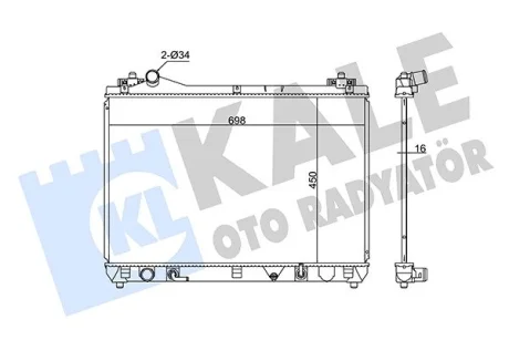 Радиатор охолодження Suzuki Grand VItara II Kale 350755