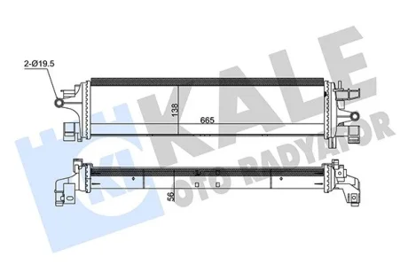 Дополнительный радиатор охлаждения Ford Focus III KALE OTO RADYATOR Kale 350805
