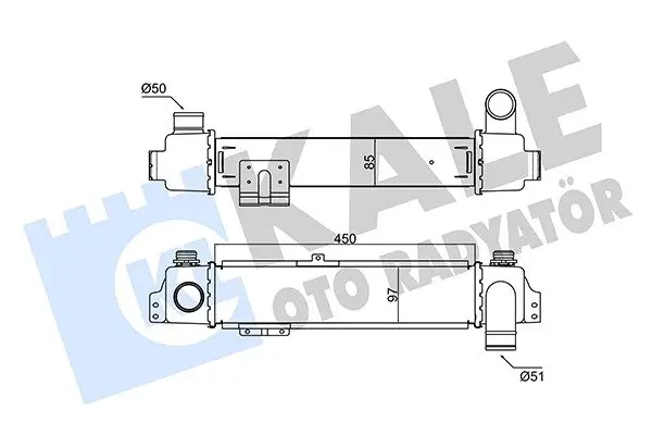 Інтеркулер KIA Sorento (02-) 2.5 CRDi KALE OTO RADYATOR Kale 352475 (фото 1)