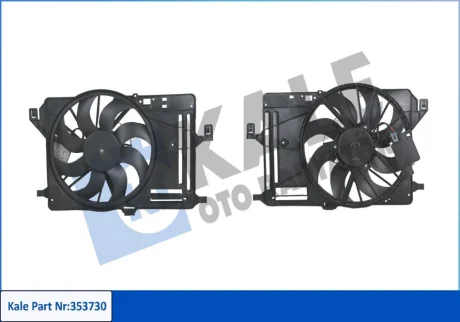 Вентилятор охлаждения радиатора з кожухом Ford Focus, Ford C-Max KALE OTO RADYATOR Kale 353730