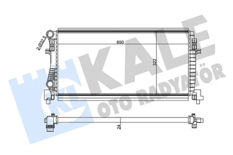 Радиатор охлаждения Audi A3, Q2 - Seat Leon, Leon St - Skoda Octavia Iii KALE OTO RADYATOR Kale 355555