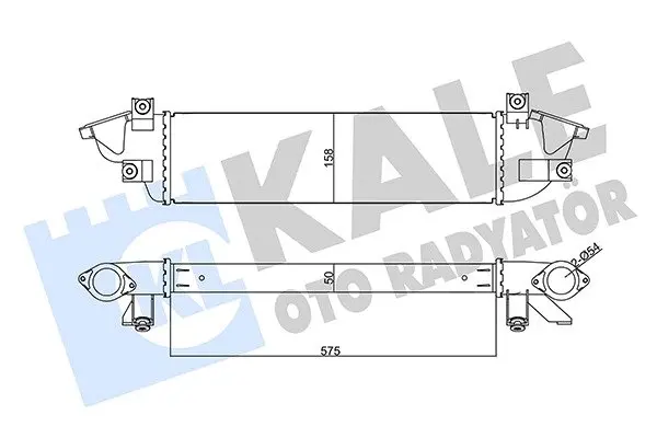 Интеркулер Mitsubishi L200, Triton Intercooler KALE OTO RADYATOR Kale 355670 (фото 1)