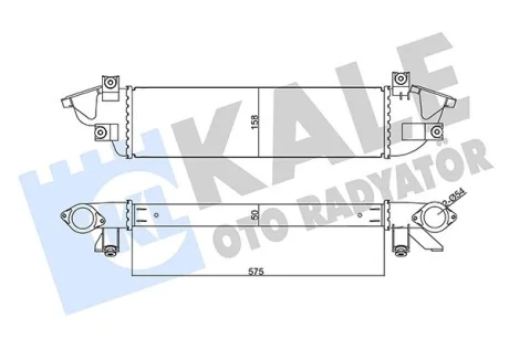 Интеркулер Mitsubishi L200, Triton Intercooler KALE OTO RADYATOR Kale 355670