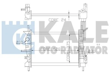 Радиатор охлаждения Ford Mondeo III KALE OTO RADYATOR Kale 356400