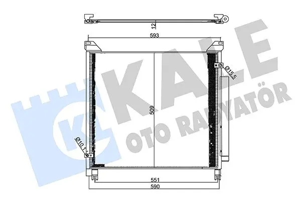 Радіатор кондиціонера Toyota Hilux VIII KALE OTO RADYATOR Kale 357710 (фото 1)