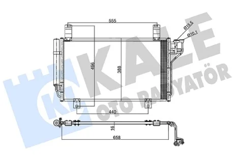 Радиатор кондиционера Mazda Cx-5 Condenser KALE OTO RADYATOR Kale 357795