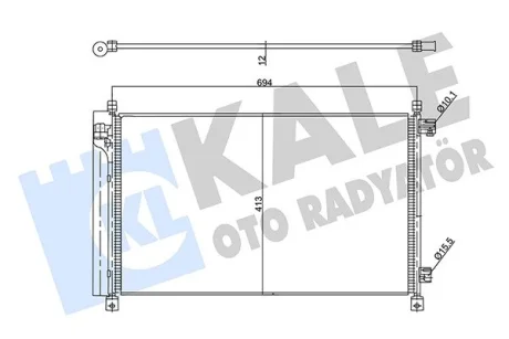 Радиатор кондиционера Nissan X-Trail KALE OTO RADYATOR Kale 357890