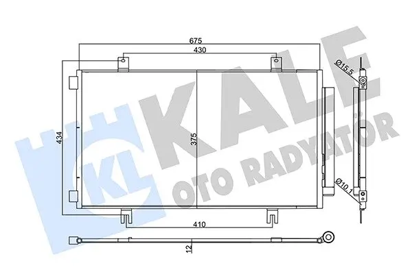 Радіатор кондиціонера Suzuki Sx4 S-Cross, VItara KALE OTO RADYATOR Kale 357950 (фото 1)