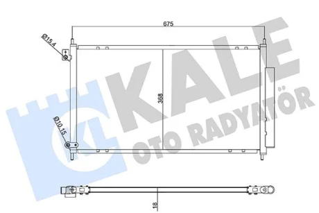 Радиатор кондиционера Honda Accord VII (04-) KALE OTO RADYATOR Kale 358210