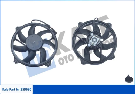Вентилятор охолодження радіатора з кожухом Citroen Berlingo, C4 Grand Picasso I, C4 II, C4 Picasso I MPV KALE OTO RADYATOR Kale 359680