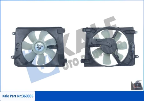 Вентилятор охлаждения радиатора з кожухом Honda Civic VIII KALE OTO RADYATOR Kale 360065