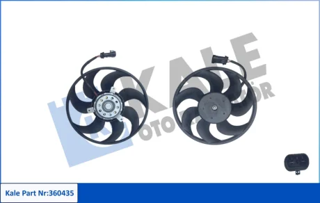 Вентилятор охлаждения радиатора Opel Astra H (04-), Zafira B (05-) KALE Kale 360435