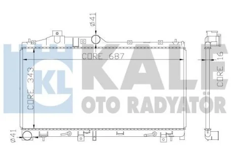 Радіатор охолодження Subaru Forester Kale 365000