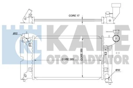 Радіатор охолодження Toyota Avensis Kale 366900