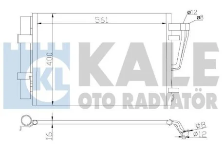 Радиатор кондиционера Hyundai I30, Kia CeeD, Pro CeeD  KALE OTO RADYATOR Kale 379200