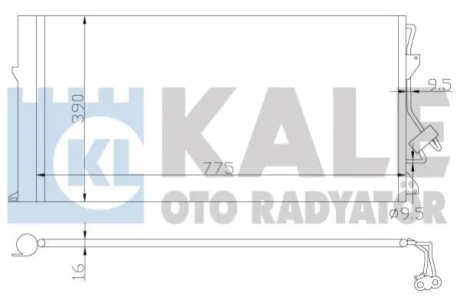 Радиатор кондиционера Audi Q7 - Porsche Cayenne - Volkswagen Touareg Condenser  KALE OTO RADYATOR Kale 382100