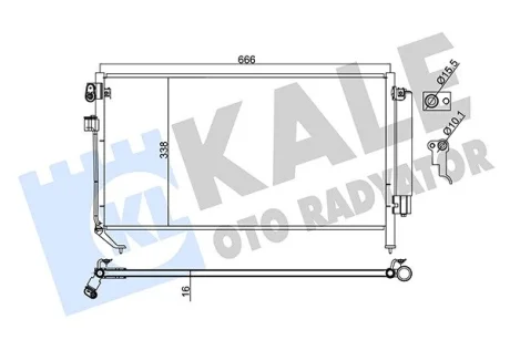 Радиатор кондиционера Subaru Forester KALE OTO RADYATOR Kale 382900