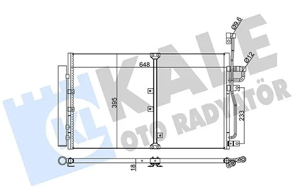 Радіатор кондиціонера Chevrolet Captiva, Opel Antara KALE OTO RADYATOR Kale 391000 (фото 1)