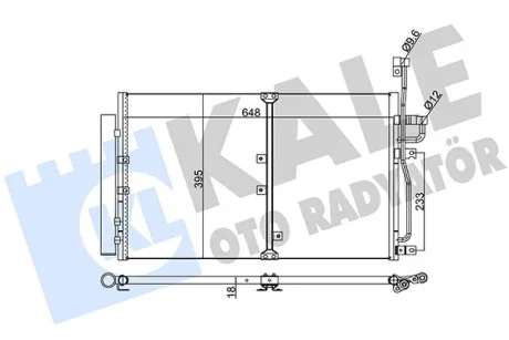 Радіатор кондиціонера Chevrolet Captiva, Opel Antara KALE OTO RADYATOR Kale 391000