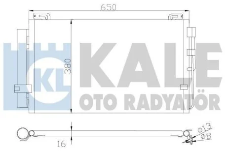 Радиатор кондиционера Hyundai MatrIX (Fc) KALE OTO RADYATOR Kale 391300