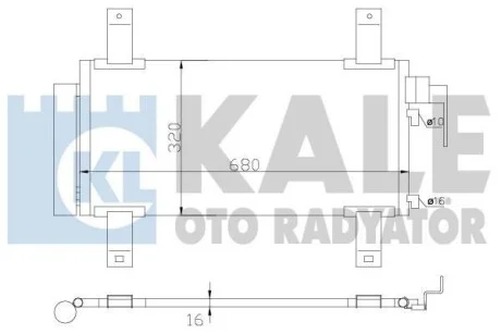 Радиатор кондиционера Mazda 6 Condenser KALE OTO RADYATOR Kale 392100